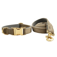 HKM-534163 Velvet Pet Collar with Adjustable Traction Rope and Bow Tie, Available in Multiple Sizes