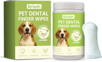 HKM-559315 Pet Dental Finger Wipes with Aloe & Coconut Oil – 50 Count Pack