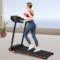 HKM-916179 Folding Treadmill with Heart Rate Sensor, 2.5HP Motor, Supports Up to 300 lbs