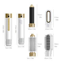 HKM-075667 6-in-1 Multifunctional Hot Air Comb for Curling, Straightening, and Styling Hair