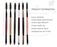 HKM-248659 Double Eyelash and Eyebrow Brush Duo for Effortless Eye Makeup Application