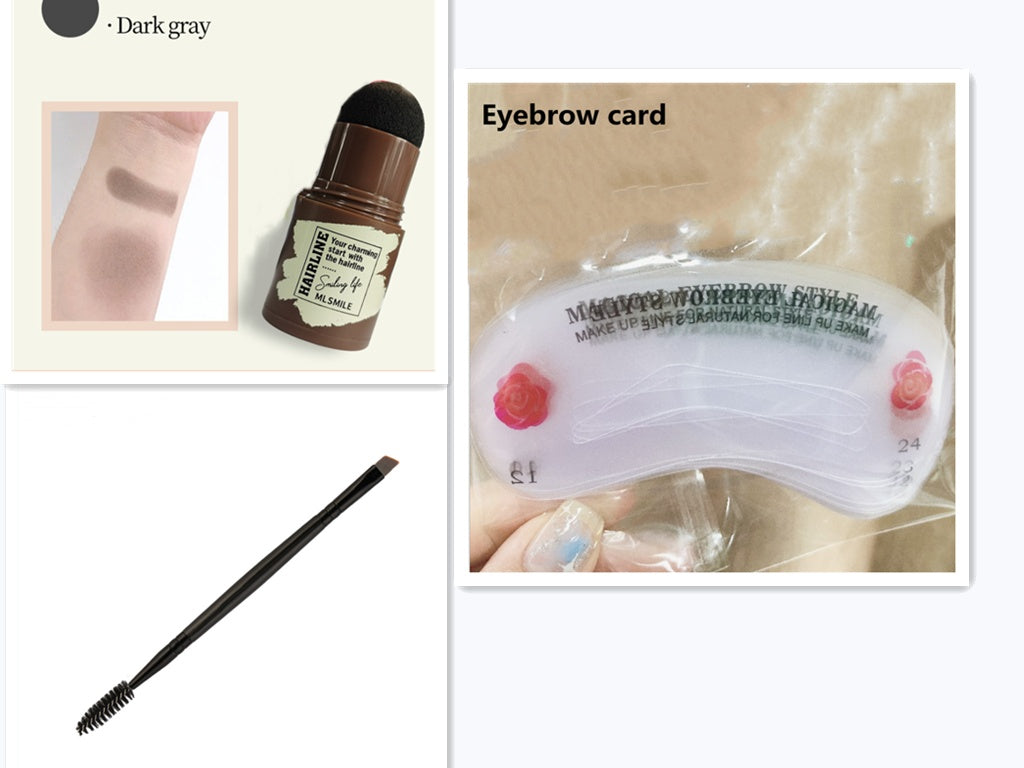 HKM-248659 Double Eyelash and Eyebrow Brush Duo for Effortless Eye Makeup Application