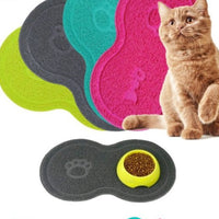 HKM-335059 Cat Daily Necessities Cat Litter Pad - Durable Plastic, 45.5x25.5cm, Available in Rose Red and Gray