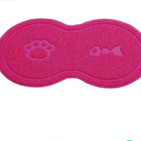 HKM-335059 Cat Daily Necessities Cat Litter Pad - Durable Plastic, 45.5x25.5cm, Available in Rose Red and Gray