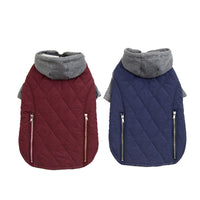 HKM-228755 Two-Color Zipper Dog Clothes | Casual Polyester Design for All Sizes