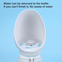 HKM-430739 Portable Leak-Proof Dog Water Bottle | 550ml Foldable Silicone Travel Dispenser для Pets