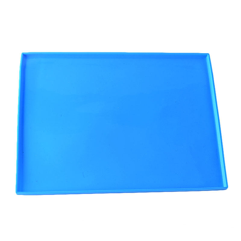 HKM-754771 Soft Silicone Pet Placemat with Raised Edges - Waterproof and Non-Slip Design for Easy Clean-Up