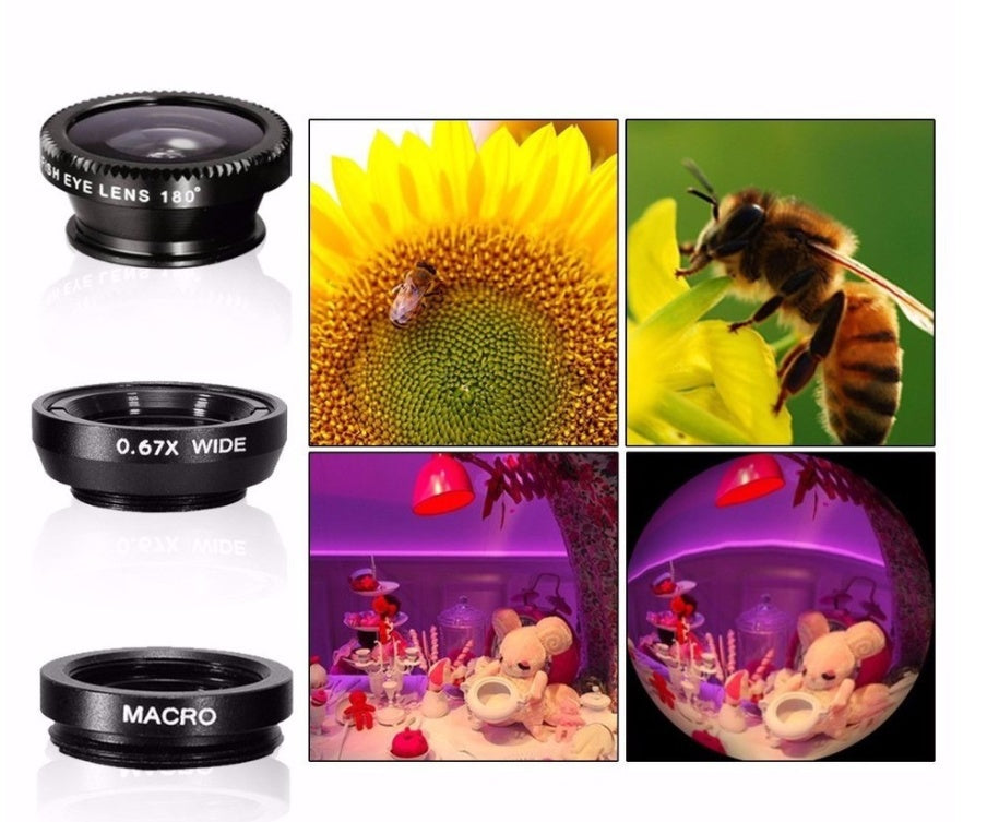 KTX-708563 12-in-1 Smartphone Photography Lens Kit with Tripod and Monopod