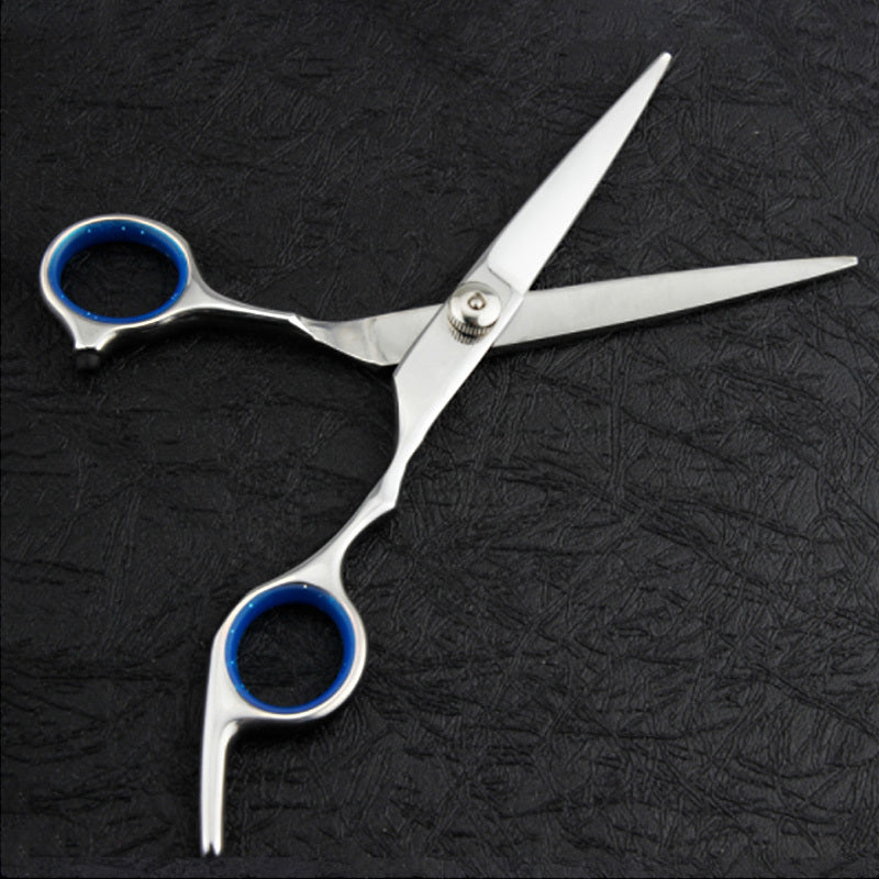 HKM-174483 Professional Home Hairdressing Scissors, 4CR13 Stainless Steel, 6 Inches, Mirror Polished Silver, Suitable for All Ages