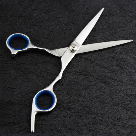 HKM-174483 Professional Home Hairdressing Scissors, 4CR13 Stainless Steel, 6 Inches, Mirror Polished Silver, Suitable for All Ages