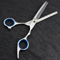 HKM-174483 Professional Home Hairdressing Scissors, 4CR13 Stainless Steel, 6 Inches, Mirror Polished Silver, Suitable for All Ages