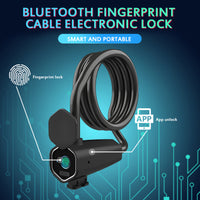 HKM-361747 Smart Fingerprint Steel Ring Bicycle Lock for Enhanced Security
