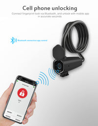 HKM-361747 Smart Fingerprint Steel Ring Bicycle Lock for Enhanced Security