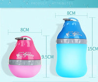 HKM-932115 Collapsible Silicone Pet Bottle with Travel Bowl – Portable Water and Food Container