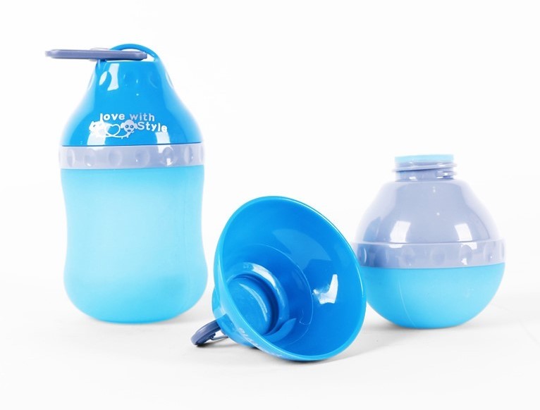 HKM-932115 Collapsible Silicone Pet Bottle with Travel Bowl – Portable Water and Food Container