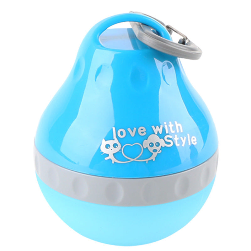 HKM-932115 Collapsible Silicone Pet Bottle with Travel Bowl – Portable Water and Food Container