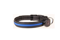 HKM-660307 Luminous USB Rechargeable Dog Collar - Adjustable Nylon Pet Accessory in Sizes S, M, L