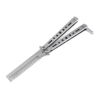HKM-074963 Stainless Steel Outdoor Spin Comb - 22cm Length, Versatile Tool for Various Activities