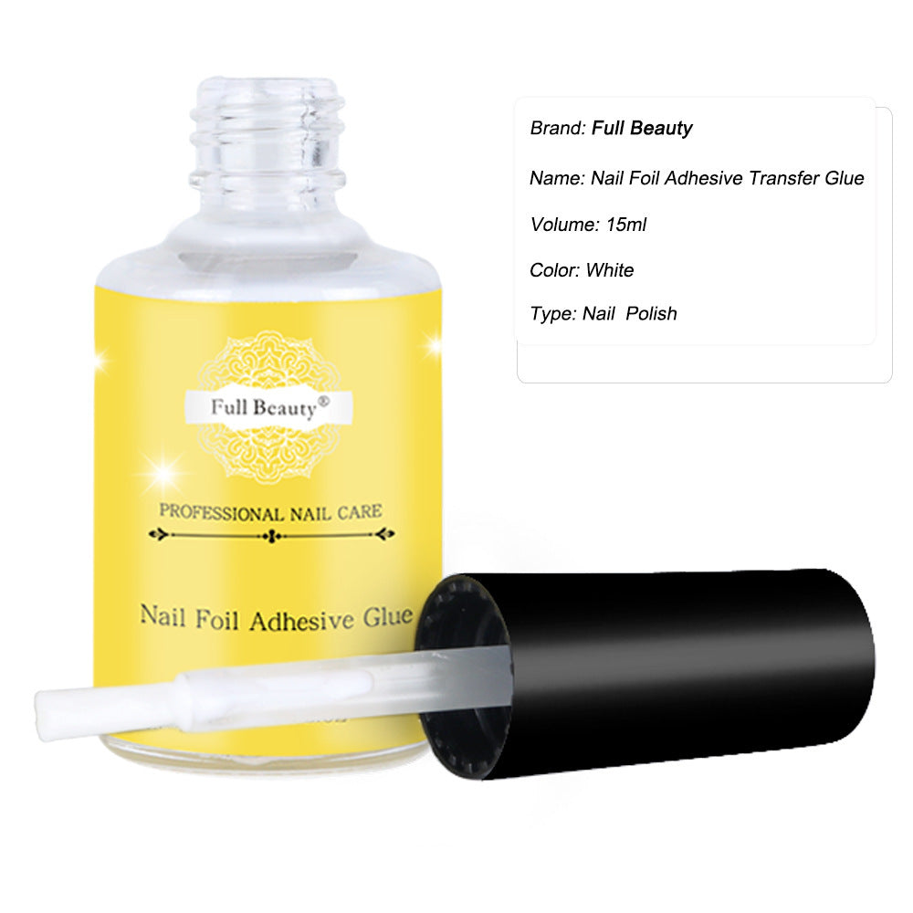 HKM-696467 Nail Art Star Glue for Sheet Stickers - 15ml White Adhesive