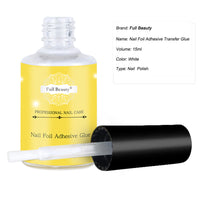 HKM-696467 Nail Art Star Glue for Sheet Stickers - 15ml White Adhesive