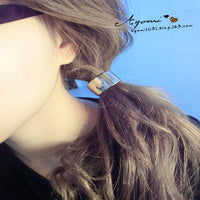 HKM-308947 Alloy Geometric Ponytail Hair Buckle for Stylish Hair Ties