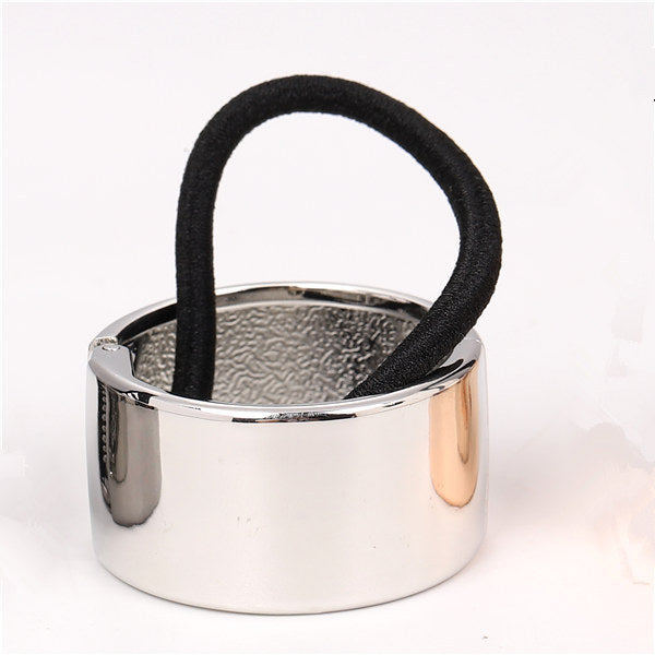 HKM-308947 Alloy Geometric Ponytail Hair Buckle for Stylish Hair Ties