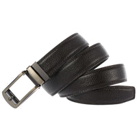 HKM-856083 Men's Leather Belt with Metal Automatic Buckle - Model LY33-2209-5