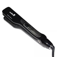 HKM-106579 Steam Hair Brush with Titanium Ceramic Flat Iron and LCD Display, Fast Straightening, 40ML Water Tank