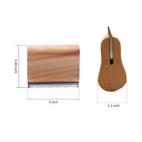 HKM-358995 Solid Wood Handle Stainless Steel Pet Hair Removal Comb for Dogs and Cats