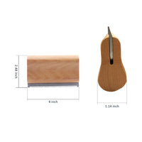 HKM-358995 Solid Wood Handle Stainless Steel Pet Hair Removal Comb for Dogs and Cats