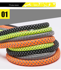 HKM-363411 Durable Dog Walking Rope in Orange, Light Green, Gray, and Black - 180cm Length, Various Diameters Available