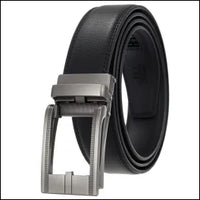 HKM-970195 Men and Women Two-Layer Cowhide Leather Automatic Buckle Belt, Model Ly33-00002-2
