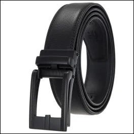 HKM-970195 Men and Women Two-Layer Cowhide Leather Automatic Buckle Belt, Model Ly33-00002-2