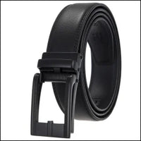 HKM-970195 Men and Women Two-Layer Cowhide Leather Automatic Buckle Belt, Model Ly33-00002-2