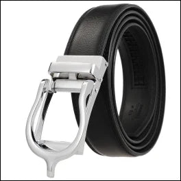 HKM-970195 Men and Women Two-Layer Cowhide Leather Automatic Buckle Belt, Model Ly33-00002-2