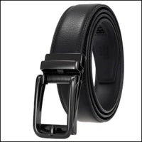 HKM-970195 Men and Women Two-Layer Cowhide Leather Automatic Buckle Belt, Model Ly33-00002-2