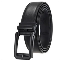 HKM-970195 Men and Women Two-Layer Cowhide Leather Automatic Buckle Belt, Model Ly33-00002-2