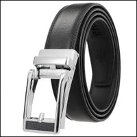 HKM-970195 Men and Women Two-Layer Cowhide Leather Automatic Buckle Belt, Model Ly33-00002-2
