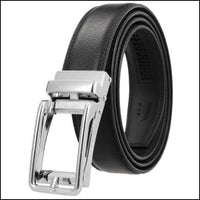 HKM-970195 Men and Women Two-Layer Cowhide Leather Automatic Buckle Belt, Model Ly33-00002-2