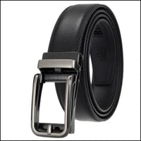 HKM-970195 Men and Women Two-Layer Cowhide Leather Automatic Buckle Belt, Model Ly33-00002-2