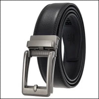 HKM-970195 Men and Women Two-Layer Cowhide Leather Automatic Buckle Belt, Model Ly33-00002-2