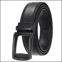HKM-970195 Men and Women Two-Layer Cowhide Leather Automatic Buckle Belt, Model Ly33-00002-2