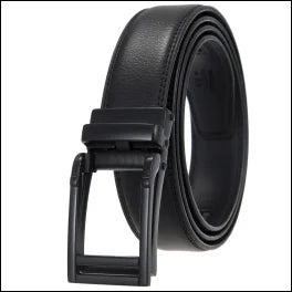 HKM-970195 Men and Women Two-Layer Cowhide Leather Automatic Buckle Belt, Model Ly33-00002-2