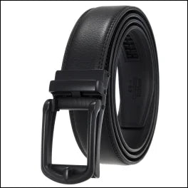 HKM-970195 Men and Women Two-Layer Cowhide Leather Automatic Buckle Belt, Model Ly33-00002-2