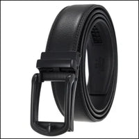 HKM-970195 Men and Women Two-Layer Cowhide Leather Automatic Buckle Belt, Model Ly33-00002-2