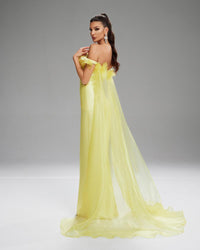 HKM-333779 Elegant Yellow Dress for Sophisticated Occasions - Style EZ25099