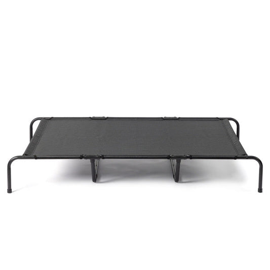 HKM-695827 Elevated Dog Bed for Large Breeds - Durable Textilene Mesh & Powder-Coated Steel Frame - Indoor/Outdoor Use - Easy to Clean, Supports Up to 175 lbs