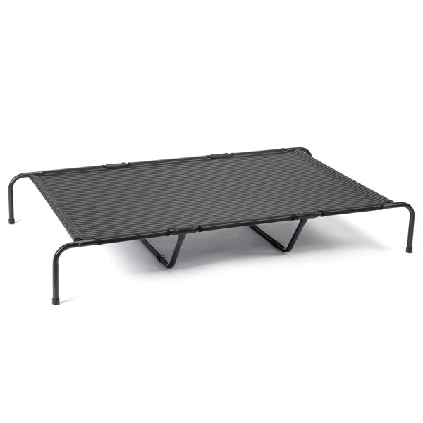 HKM-695827 Elevated Dog Bed for Large Breeds - Durable Textilene Mesh & Powder-Coated Steel Frame - Indoor/Outdoor Use - Easy to Clean, Supports Up to 175 lbs