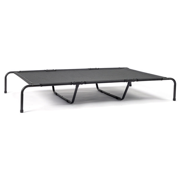 HKM-695827 Elevated Dog Bed for Large Breeds - Durable Textilene Mesh & Powder-Coated Steel Frame - Indoor/Outdoor Use - Easy to Clean, Supports Up to 175 lbs