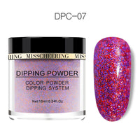 HKM-989075 Laser Glitter Nail Powder for Natural and Artificial Nails - Easy Application, Durable Finish